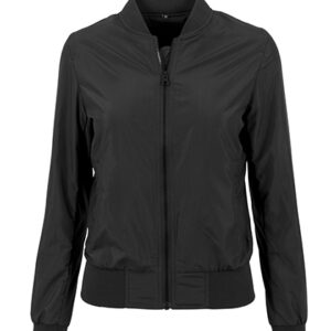 Build Your Brand Ladies´ Nylon Bomber Jacket bedrukken