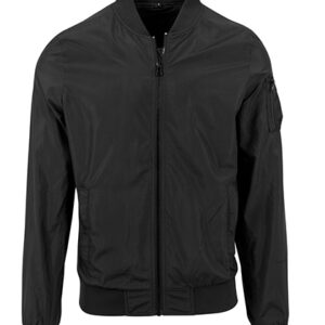 Build Your Brand Nylon Bomber Jacket bedrukken