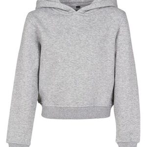 Build Your Brand Girls Cropped Sweat Hoody bedrukken