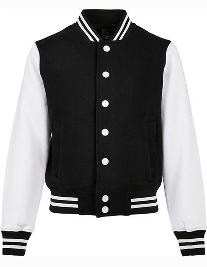 Build Your Brand Kids´ Organic Sweat College Jacket bedrukken