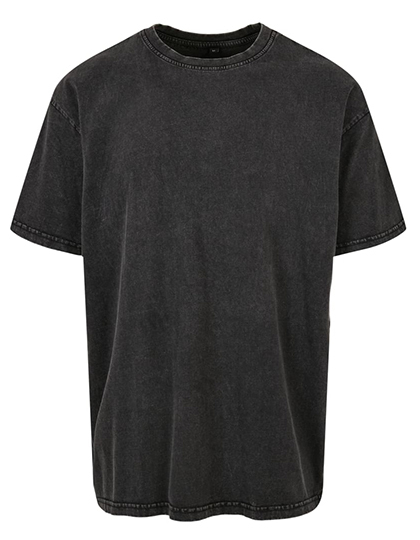 Build Your Brand Acid Washed Heavy Oversize Tee bedrukken