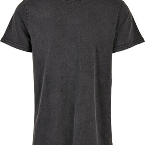 Build Your Brand Acid Washed Round Neck Tee bedrukken
