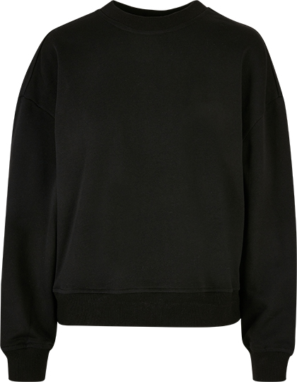 Build Your Brand Ladies Oversized Crewneck Sweatshirt bedrukken