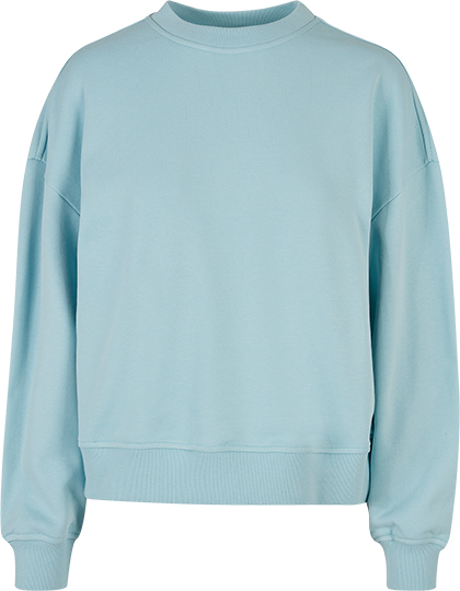 Build Your Brand Ladies Oversized Crewneck Sweatshirt bedrukken - Afbeelding 3