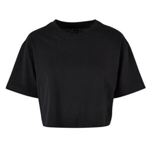 Build Your Brand Ladies Short Oversized Tee bedrukken