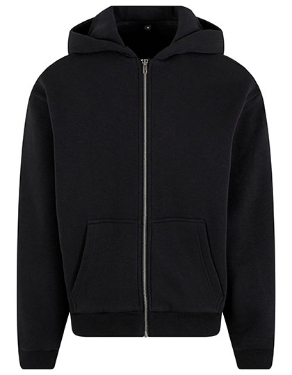 Build Your Brand Fluffy Zip Hoody bedrukken
