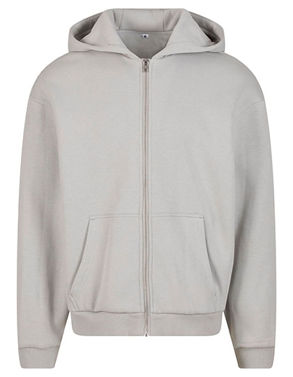 Build Your Brand Fluffy Zip Hoody bedrukken - Afbeelding 4