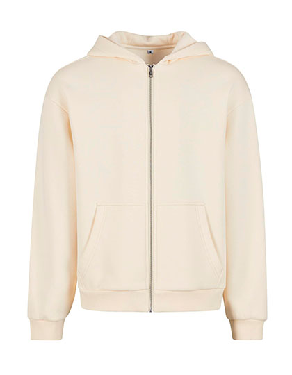 Build Your Brand Fluffy Zip Hoody bedrukken - Afbeelding 3