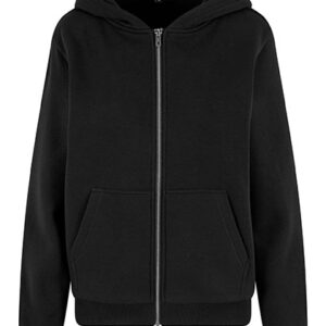 Build Your Brand Ladies Fluffy Zip Hoody bedrukken