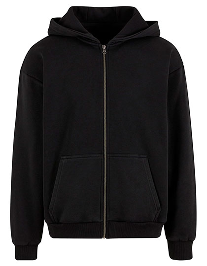 Build Your Brand Vintage Heavy Zip Hoodie bedrukken
