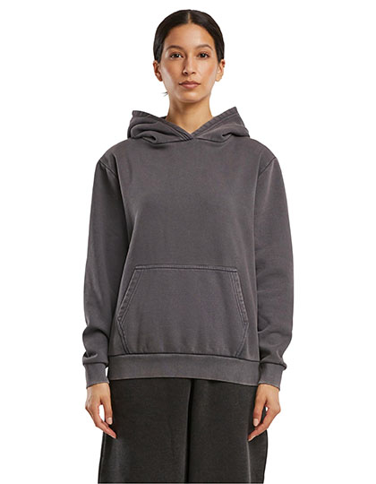 Build Your Brand Ladies Vintage Heavy Hoody bedrukken - Afbeelding 2
