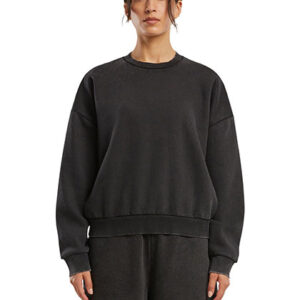 Build Your Brand Ladies Vintage Heavy Crewneck bedrukken