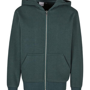 Build Your Brand Kids Fluffy Zip Hoody bedrukken