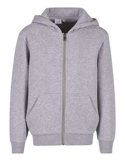 Build Your Brand Kids Fluffy Zip Hoody bedrukken - Afbeelding 2