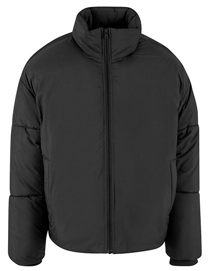 Build Your Brand Ladies Loose Puffer Jacket bedrukken