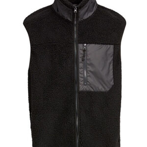 Build Your Brand Bonded Sherpa Vest bedrukken
