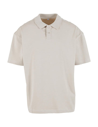 Build Your Brand Oversized Polo Shirt bedrukken - Afbeelding 4