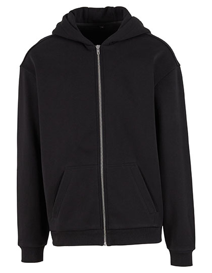 Build Your Brand Loose Fit Zip Hoody bedrukken