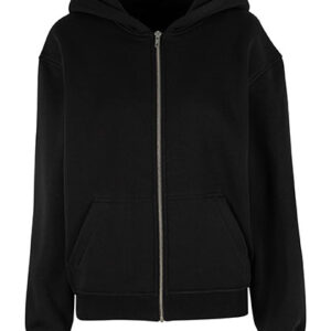 Build Your Brand Ladies Loose Fit Zip Hoody bedrukken