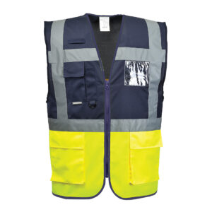 Portwest Paris Hi-Vis Contrast Executive Vest bedrukken