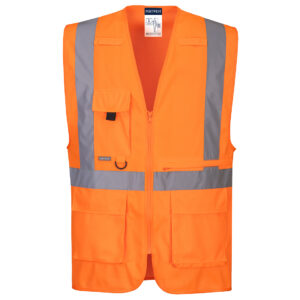 Portwest Hi-Vis Executive Vest met Tablet zak bedrukken
