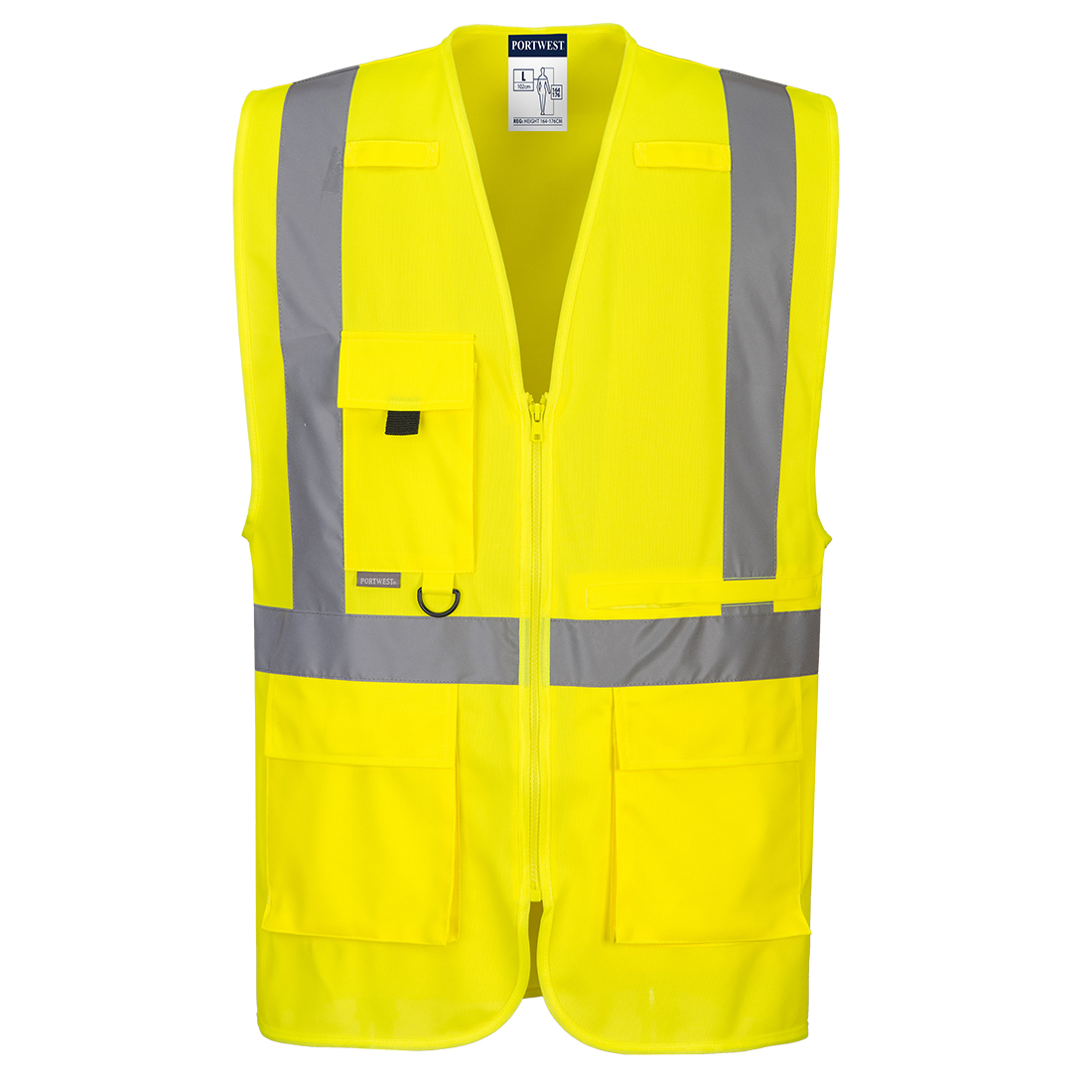 Portwest Hi-Vis Executive Vest met Tablet zak bedrukken - Afbeelding 2