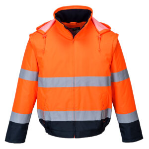 Portwest Hi-Vis 2 in 1 contrast lichtgewicht jack bedrukken