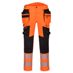 Portwest DX4-Hi-Vis broek met afneembare holsterzakken (regular) bedrukken