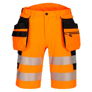 Portwest DX4 Hi-Vis korte broek met holsterzakken bedrukken