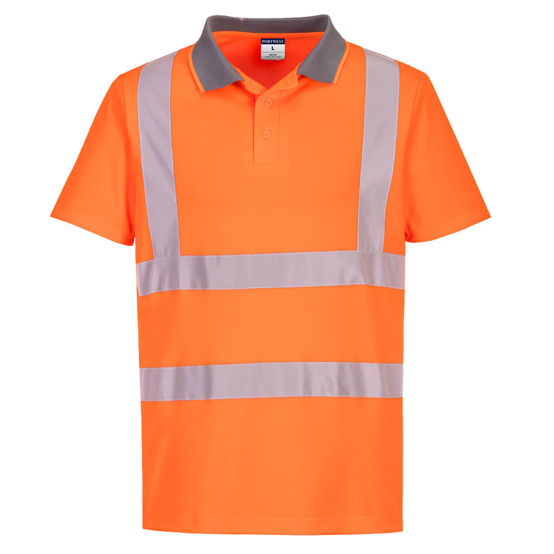 Portwest Eco Hi-Vis L/S Polo (6 stuks) bedrukken