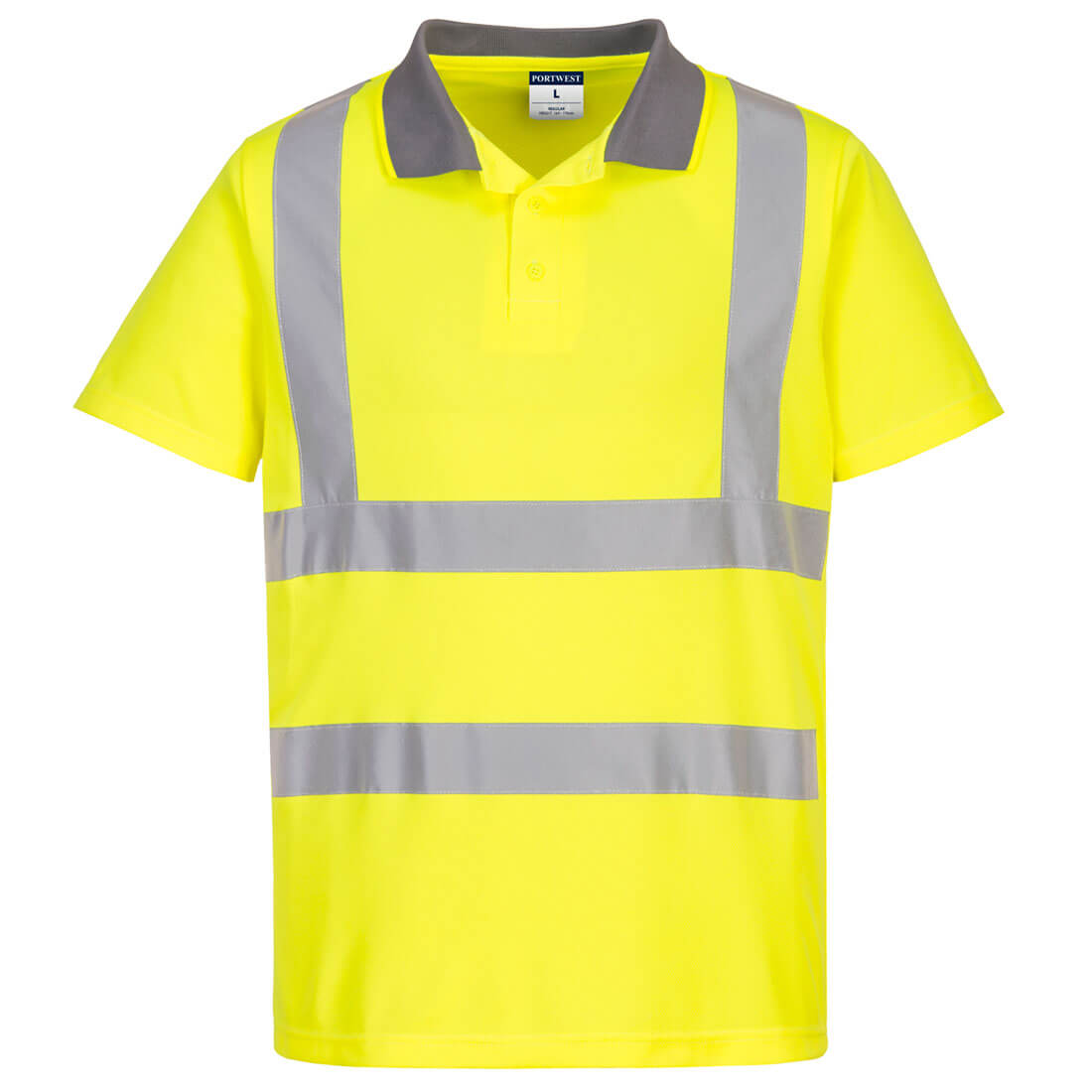 Portwest Eco Hi-Vis L/S Polo (6 stuks) bedrukken - Afbeelding 2