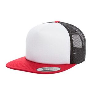 FlexFit Foam Trucker With White Front bedrukken