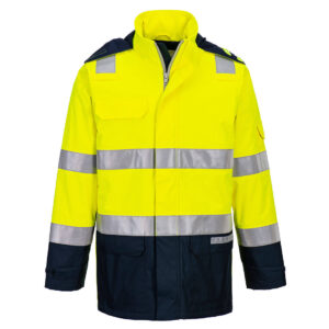 Portwest Bizflame Regen+ Hi-Vis Vlamboog Jack bedrukken