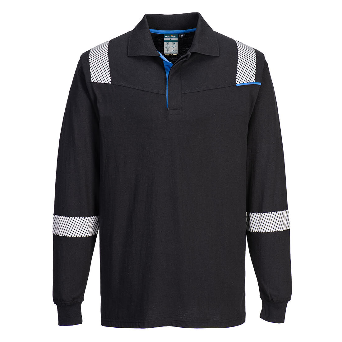 Portwest WX3 Vlamwerende Polo met lange mouwen bedrukken