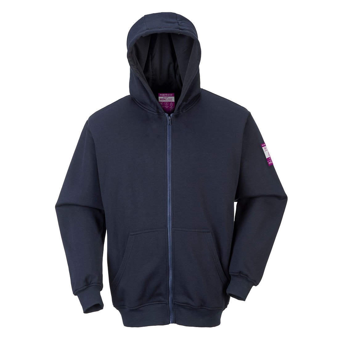 Portwest FR Modaflame Sweatshirt met rits en capuchon bedrukken