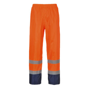 Portwest Hi-Vis Klassieke Tweekleuren Regenbroek bedrukken