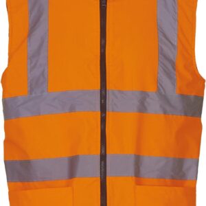 YOKO Signalisatie omkeerbaar fleece gilet bedrukken