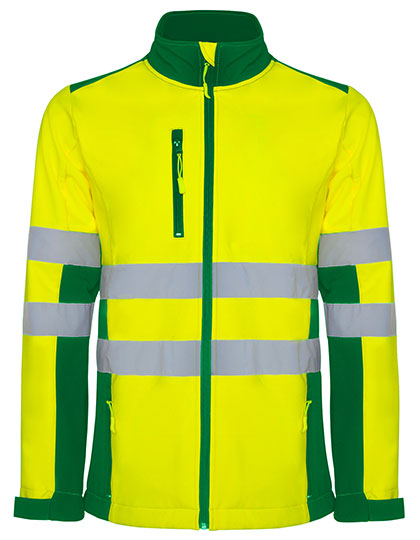 Roly Antares Hi-Viz Softshell Jacket bedrukken
