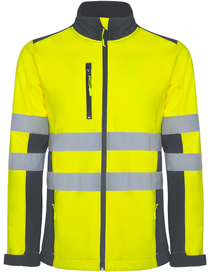 Roly Antares Hi-Viz Softshell Jacket bedrukken - Afbeelding 2