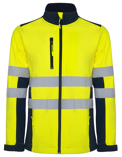 Roly Antares Hi-Viz Softshell Jacket bedrukken - Afbeelding 4