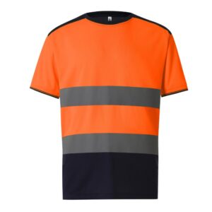 YOKO Tweekleurig signalisatie-T-shirt bedrukken