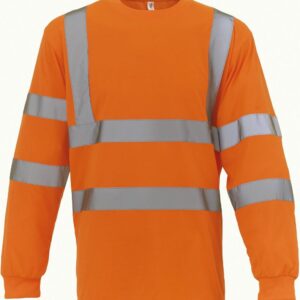 YOKO Hi-Vis long-sleeved T-shirt bedrukken