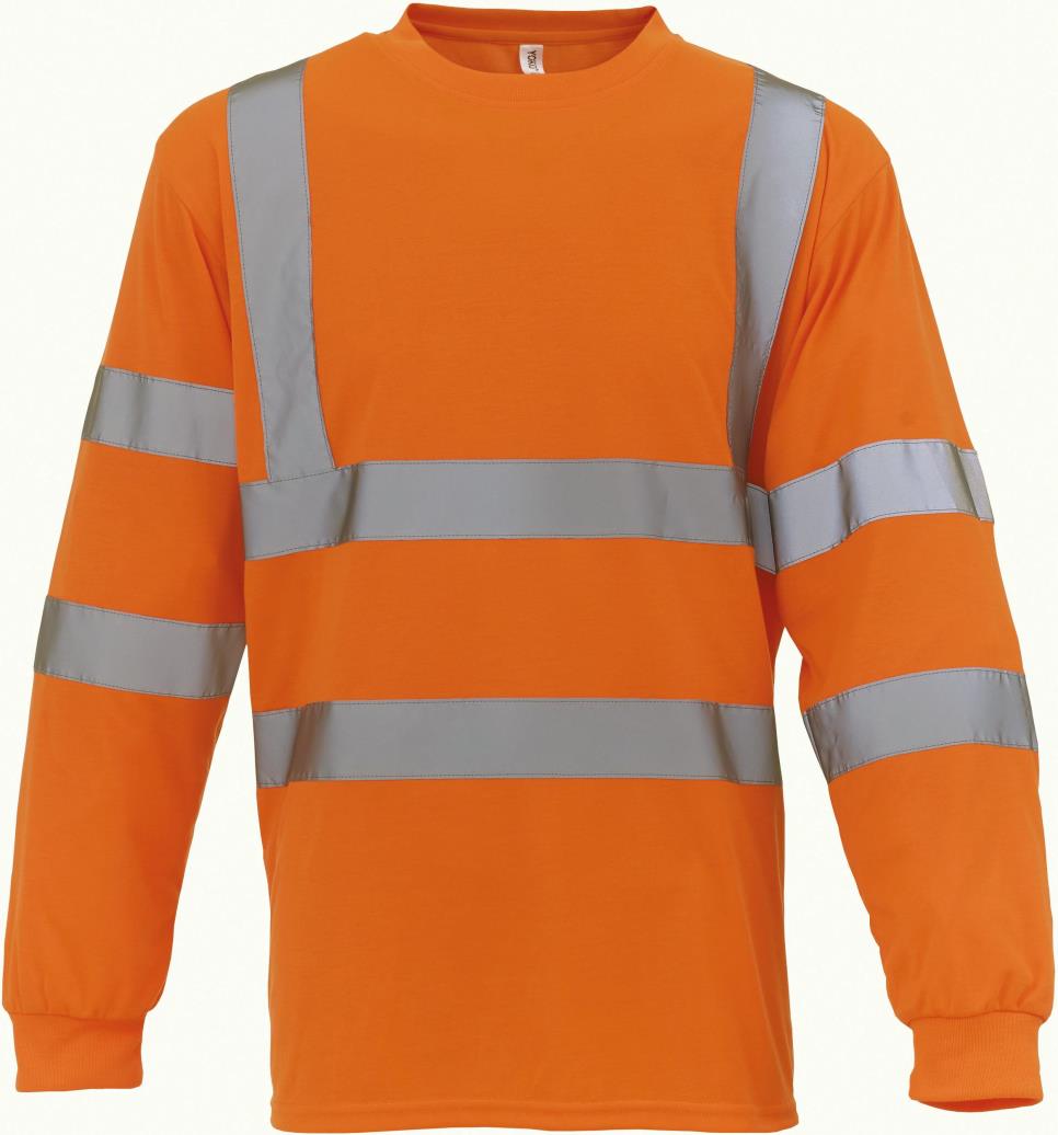 YOKO Hi-Vis long-sleeved T-shirt bedrukken