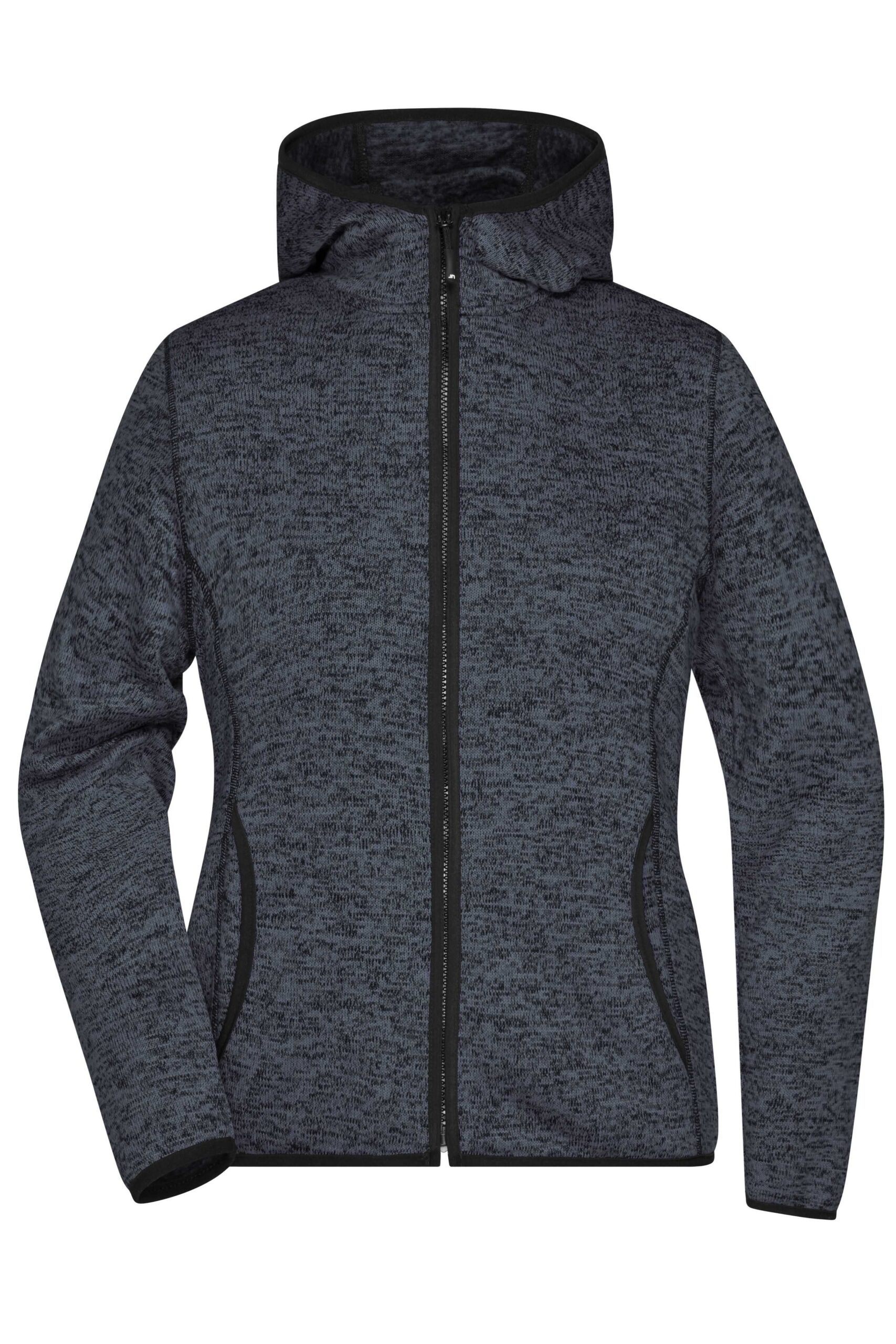 Daiber Ladies' Knitted Fleece Hoody bedrukken - Afbeelding 3
