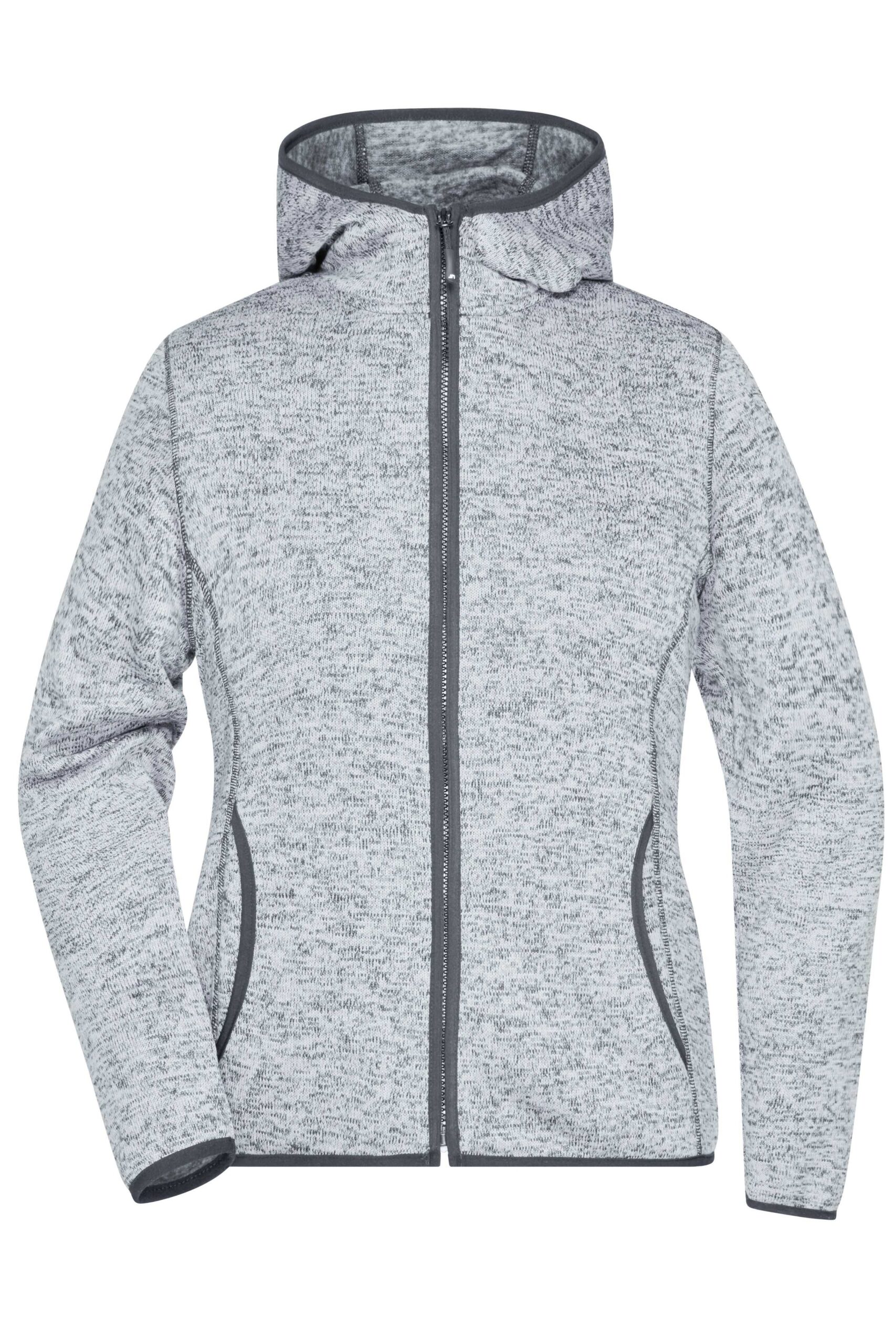 Daiber Ladies' Knitted Fleece Hoody bedrukken - Afbeelding 4