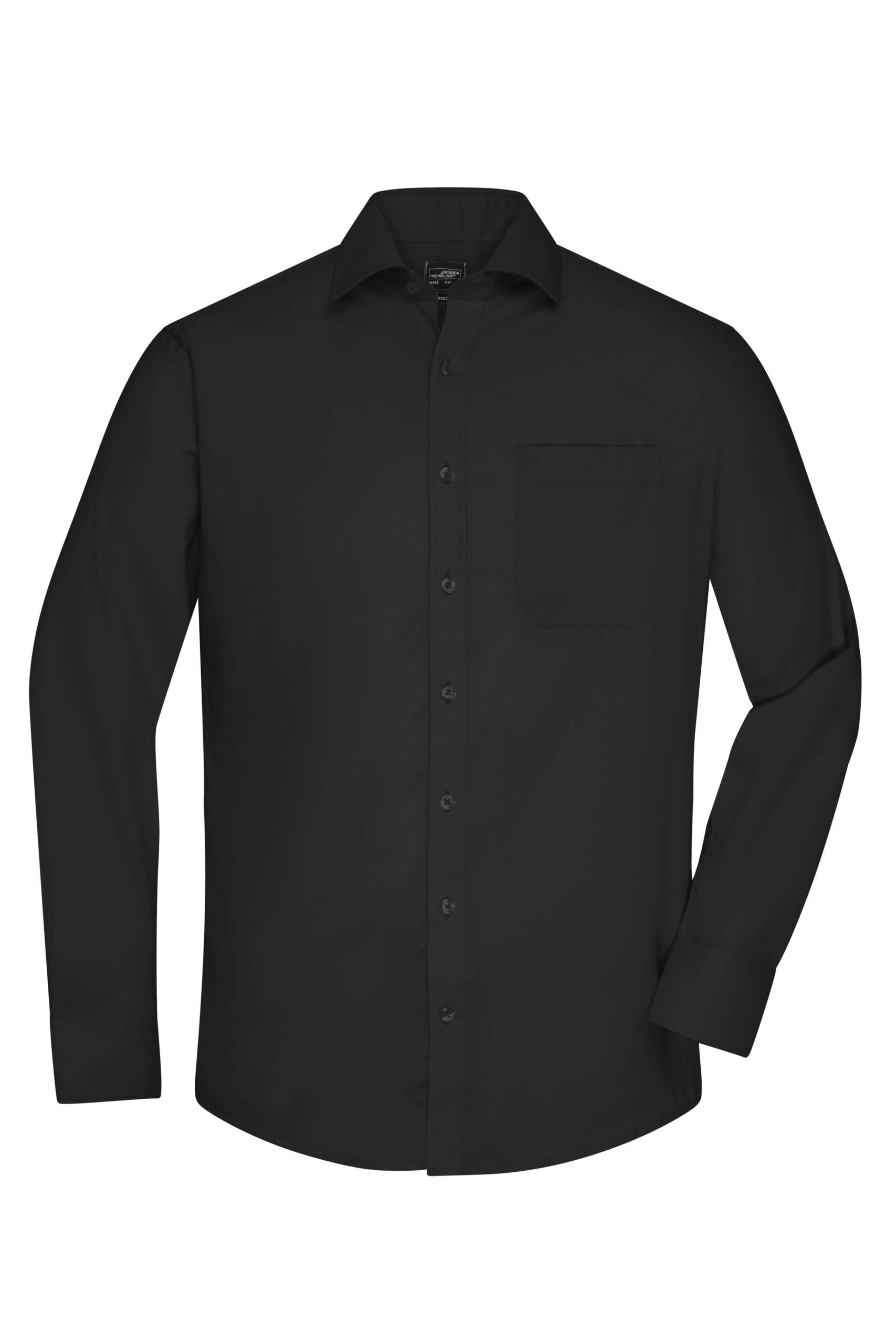 Daiber Men's Shirt Long-Sleeved Micro-Twill bedrukken