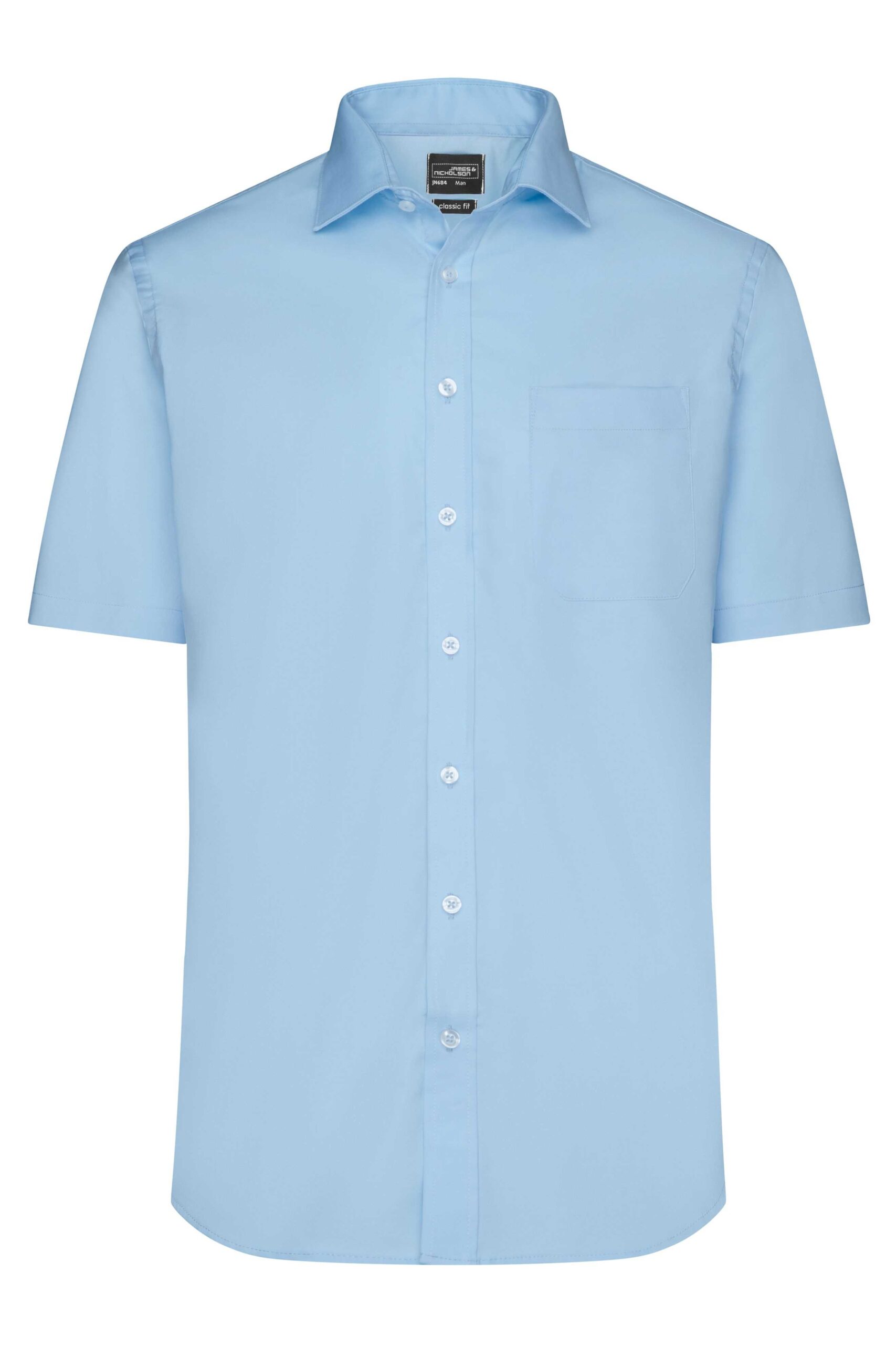 Daiber Men's Shirt Short-Sleeved Micro-Twill bedrukken - Afbeelding 2