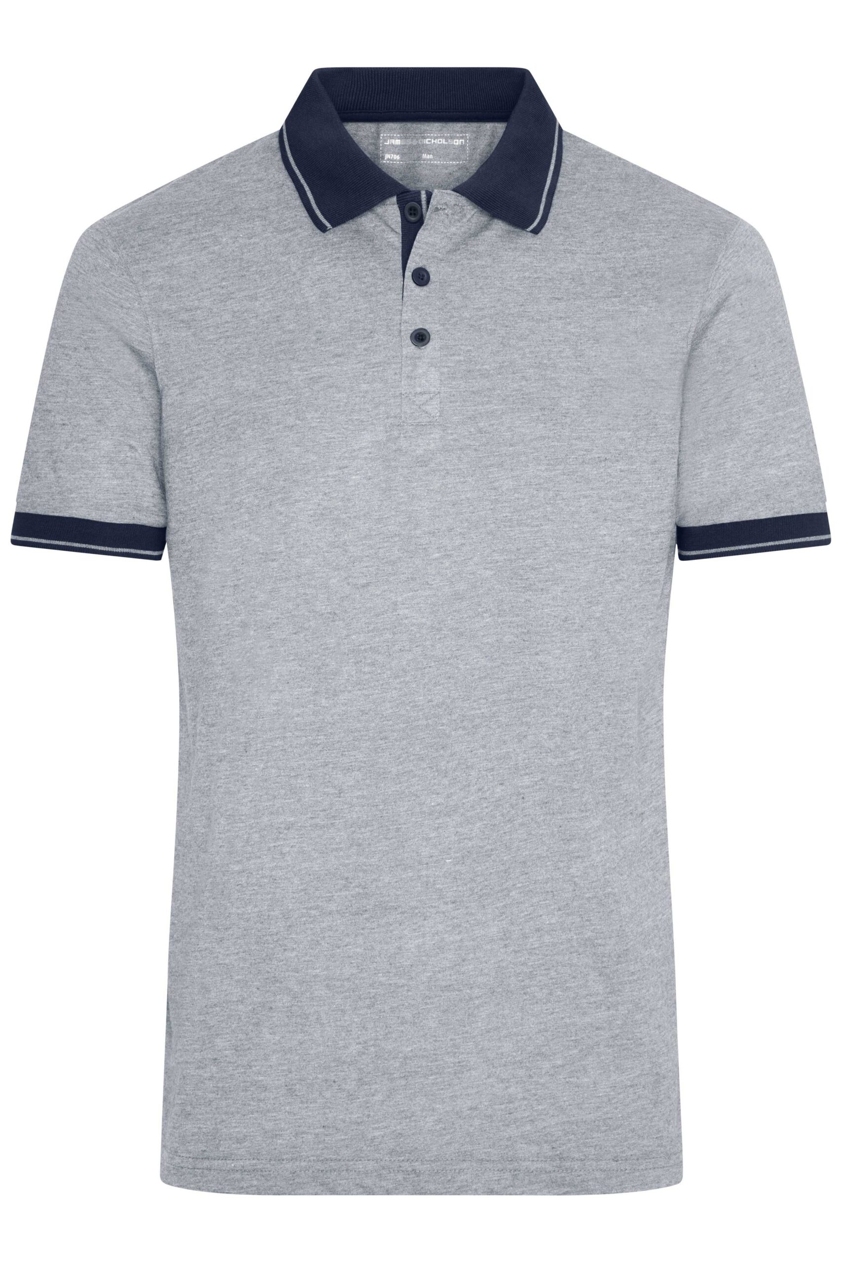 Daiber Men's Heather Polo bedrukken - Afbeelding 3