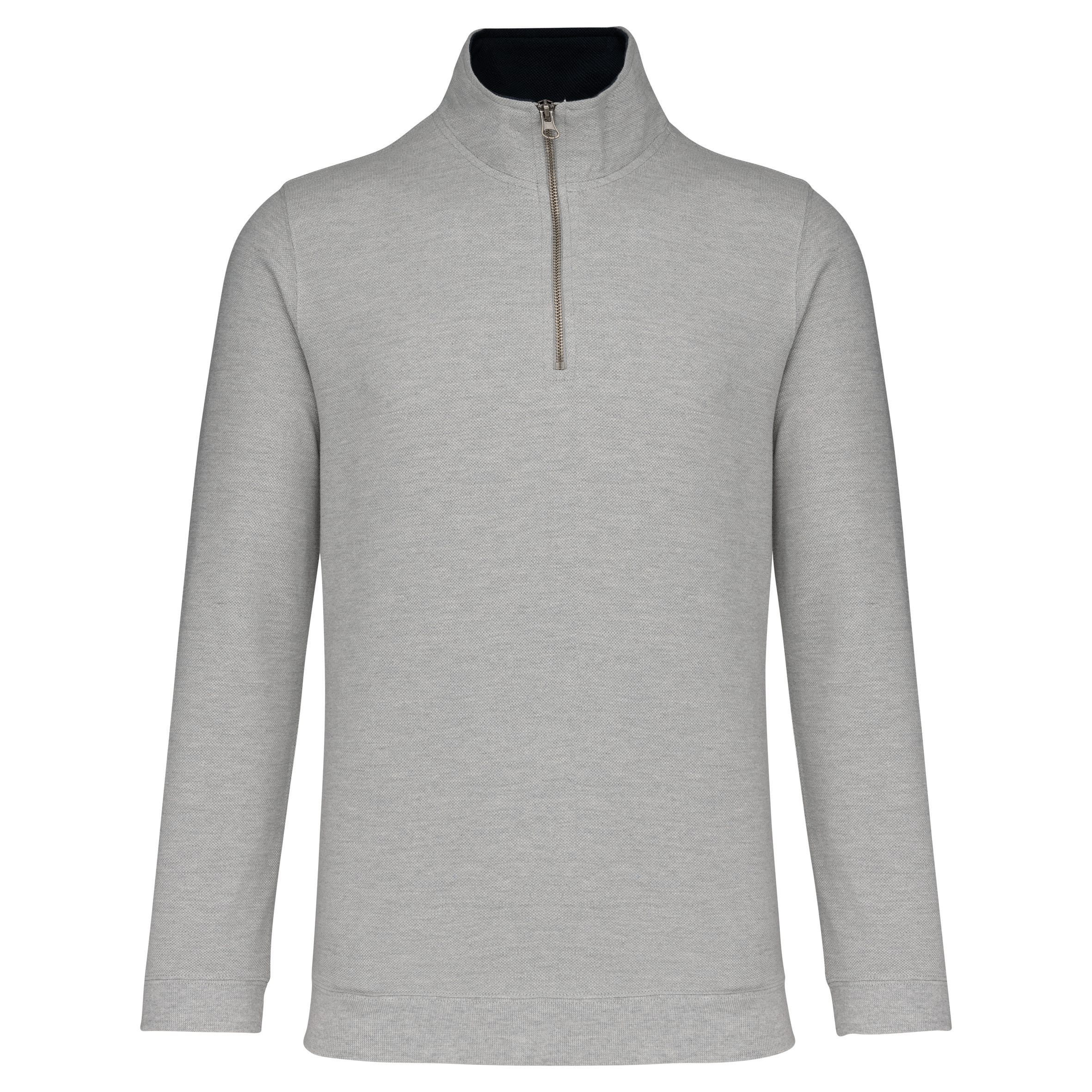Kariban Trucker - Sweater met Ritskraag bedrukken