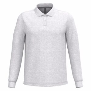 Kariban Polo lange mouwen bedrukken